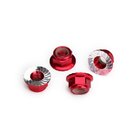 TRAXXAS Stopmutter Alu 5mm mit Flansch verzahnt rot (4)