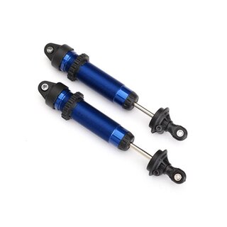 TRAXXAS GTR D�mpfer Aluminium blau 134mm vorne mit Gewinde (2)