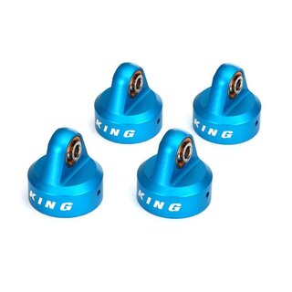 TRAXXAS D�mpfer-Kappen King Alu blau (4)
