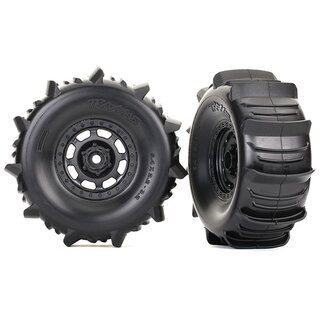 TRAXXAS Paddle Reifen auf Desert Racer Felgen schwarz (2)