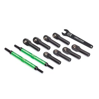 TRAXXAS Vorspurstangen 7075-T6 Alu gr�n 144mm mit...