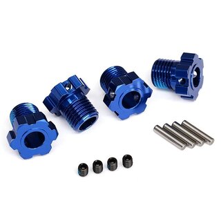TRAXXAS Radmitnehmer Aluminium blau 17mm