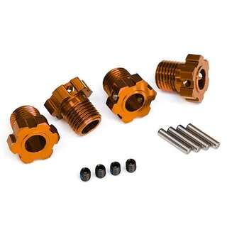TRAXXAS Radmitnehmer Aluminium orange 17mm