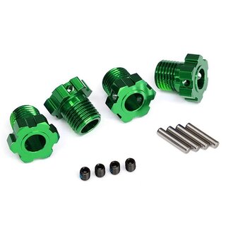 TRAXXAS Radmitnehmer Aluminium gr�n 17mm