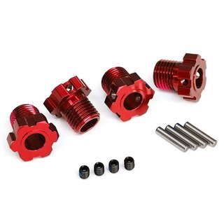 TRAXXAS Radmitnehmer Aluminium rot 17mm