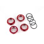 TRAXXAS GT-Maxx D�mpfer-Einstellmutter Alu rot (4)