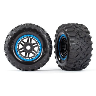 TRAXXAS Maxx MT Reifen auf 2.8 Felge schwarz/blau (2)
