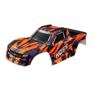 TRAXXAS Karosserie Hoss 4x4 orange mit Aufkleber &...