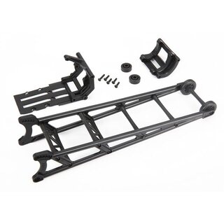 TRAXXAS Wheelie bar schwarz montiert mit Halter