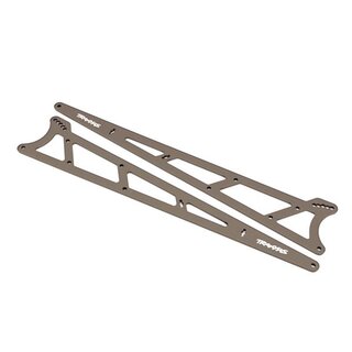 TRAXXAS Seitenplatten Wheelie bar Aluminium charcoal grau (2)