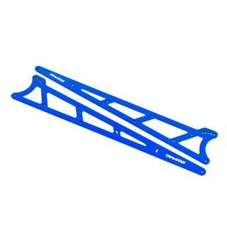 TRAXXAS Seitenplatten Wheelie bar Aluminium blau (2)