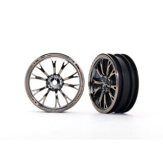 TRAXXAS Weld Racing Felgen schwarz-chrom vorne (2)
