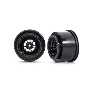 TRAXXAS Weld Racing Felgen schwarz gl�nzend hinten (2)