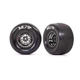 TRAXXAS Mickey Thompson ET Slick auf Felge schwarz-chrom hinten (2)