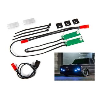 TRAXXAS LED Licht-Set vorne komplett blau inkl. Kleinteile