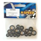 H-Speed  Kugellagerset 16 Stk Edelstahl-Dichtung GE�LT