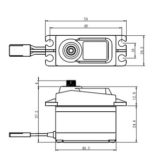 SAV�X SC-1256TG Servo 6V 20kg BLACK EDITION