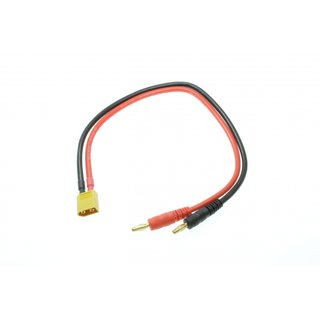 Ladekabel XT60 Stecker auf Bananenstecker 4mm 30cm 12AWG