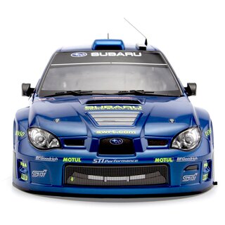 Subaru Impreza WRC 2007 Karosserie Blau lackiert 195mm RTU