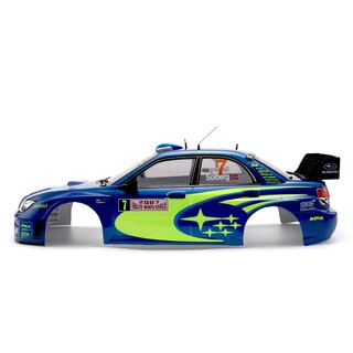 Subaru Impreza WRC 2007 Karosserie Blau lackiert 195mm RTU