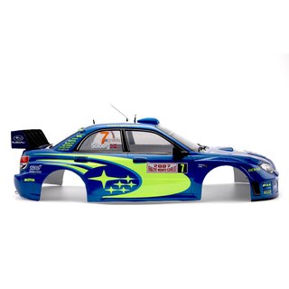 Subaru Impreza WRC 2007 Karosserie Blau lackiert 195mm RTU