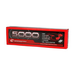 NiMH Akku 5000mAh 7,2V Stick Pack T-Stecker & Tamiya