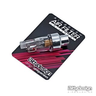 Bittydesign Mini air filter (universal for any airbrush) to trap the compressor water moisture