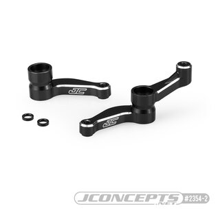 JConcepts DR10 | SR10 | RB10, aluminum steering bellcranks - black