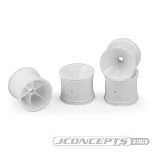 JConcepts Mono, RC10T, T2, T3, GT, front wheel - white,...