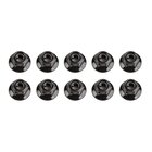 Team Associated M5 Locknuts, flanged, black
