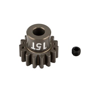 Team Associated FT Pinion Gear, 15T, MOD 1, 5mm shaft, aluminum