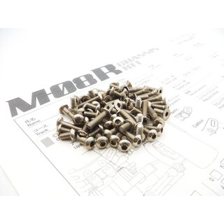 Hiro Seiko  M-08R Titanium Hex Socket Screw Set