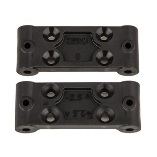 Team Associated RC10B6.4 Front Bulkhead Set, 0deg and 2.5deg