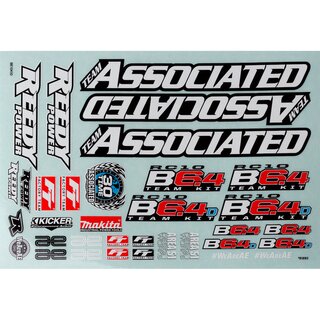 Team Associated RC10B6.4 Decal Sheet