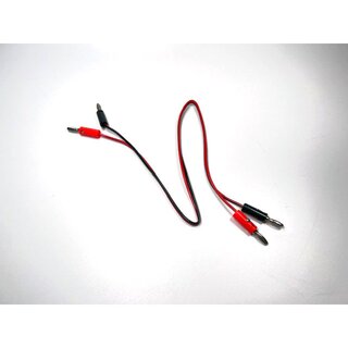 Koswork Power Lead/Cable (Banana to Banana 4mm Plugs) 50cm