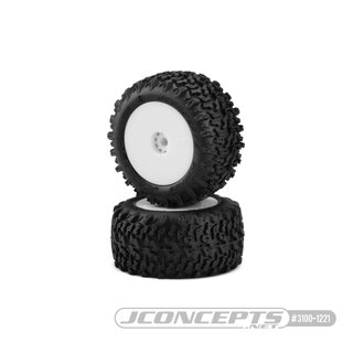 JConcepts Scorpios - green compound - pre-mounted, white...