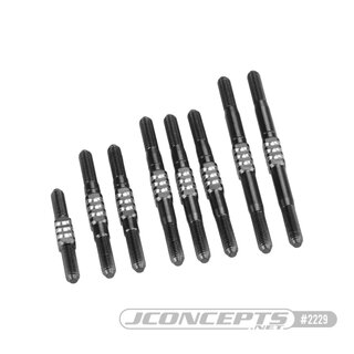 JConcepts RC10 Worlds Fin titanium turnbuckle set, black...