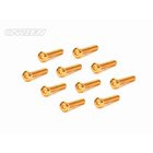 CARTEN Linsenkopfschrauben M3x18mm 12.9 Gold Coating (10)