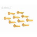 CARTEN Senkkopfschrauben M4x20mm 12.9 Gold Coating (10)