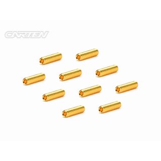CARTEN Madenschrauben M3x12mm 12.9 Gold Coating (10)