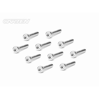 CARTEN Zylinderkopfschrauben M3x20mm 12.9 Nickel Coating (10)