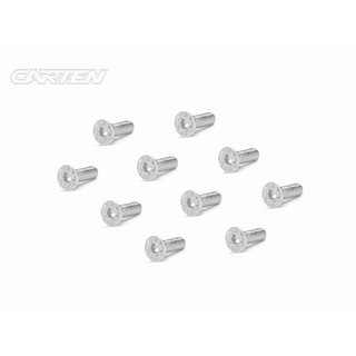 CARTEN Senkkopfschrauben M3x10mm 12.9 Nickel Coating (10)