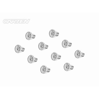CARTEN Senkkopfschrauben M4x8mm 12.9 Nickel Coating (10)