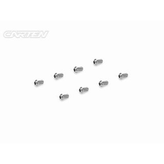 CARTEN Titan Kegelkopfschrauben M3x6mm Ti6-4 CNC (8)