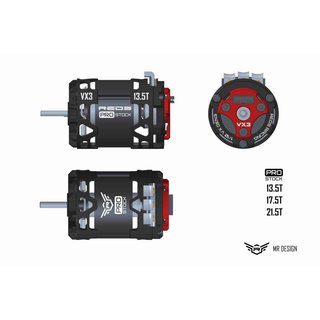 REDS 1/10 Brushless Motor 13,5T VX3 Pro Stock 540 2 Pole...