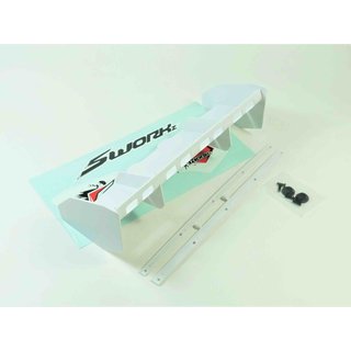 SWORKz 1/8 Heckspoiler Pro-Speed 2.0 weiss gelocht