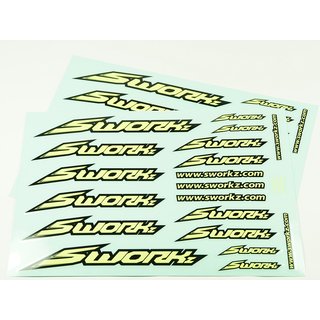 SWORKz Speed Aufkleber (PushBar) Gelb (2)