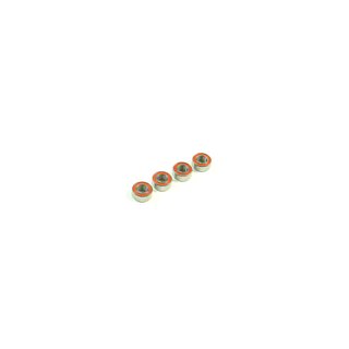 SWORKz Ball Bearing 5x10x4mm RED Rubber (4pcs)