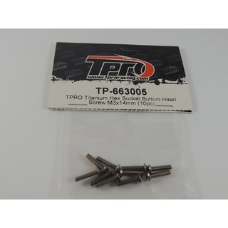 TPRO Titanium Imbus Senkkopfschraube M3x14mm (10pc)