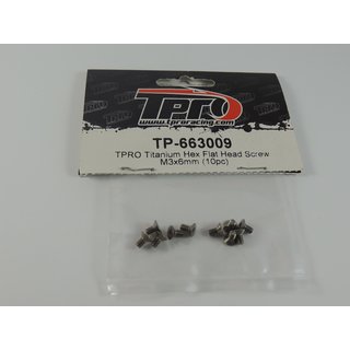 TPRO Titanium Senkkopfschraube M3x6mm (10pc)